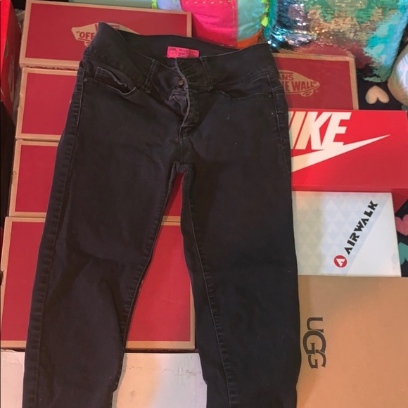 Black ankle jeans. - Picture 1 of 2